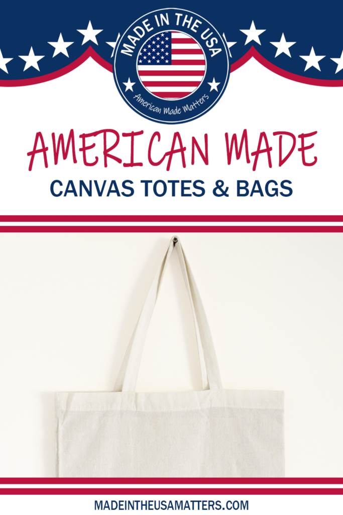 Pin it! American Made Canvas Bags & Tote Bags