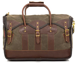 handmade leather travel bag