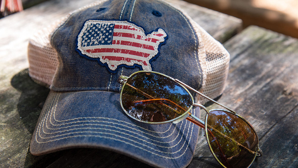 American Flag Trucker Hat Woman Patriotic Baseball Cap 4th 