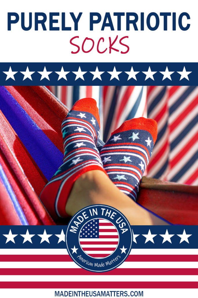 Pin it! Patriotic Socks Made in the USA