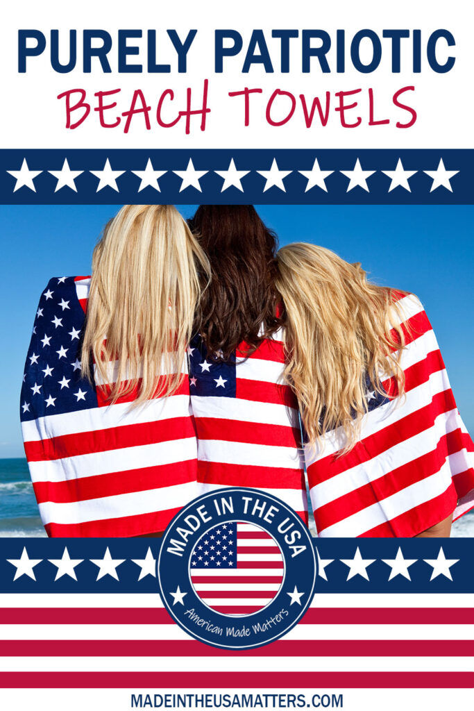 Patriotic Beach Towels Made in the USA