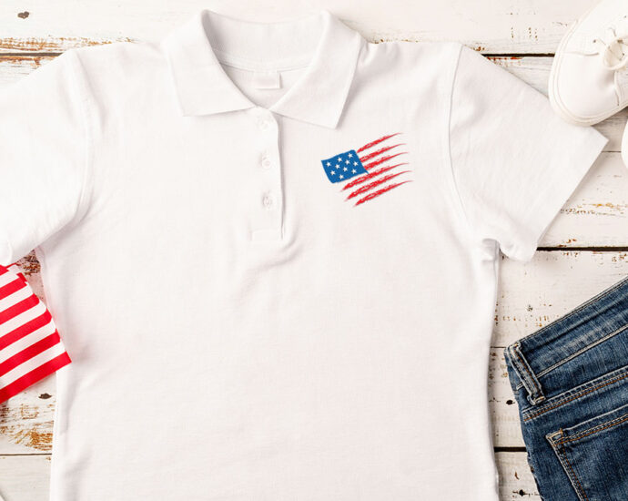 Women's Patriotic Polos Made in the USA