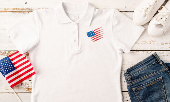 Women's Patriotic Polos Made in the USA