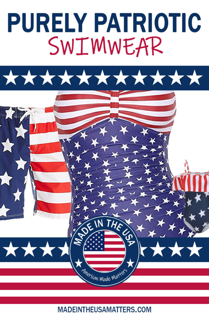 Pin it! Patriotic Swimwear Made in the USA