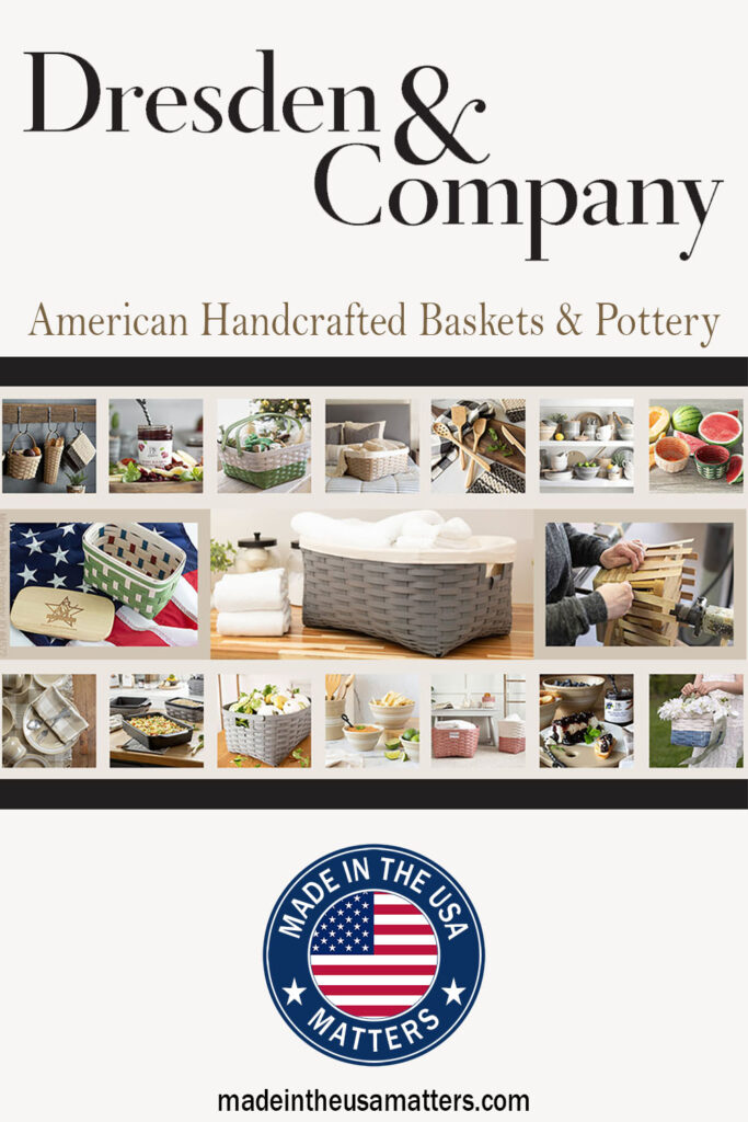 Pin it! Dresden & Company American Handcrafted Baskets and Pottery.