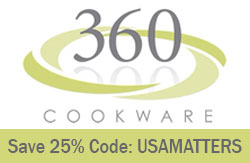 Save 25% on 360 Cookware and Bakeware with this link and code: USAMATTERS