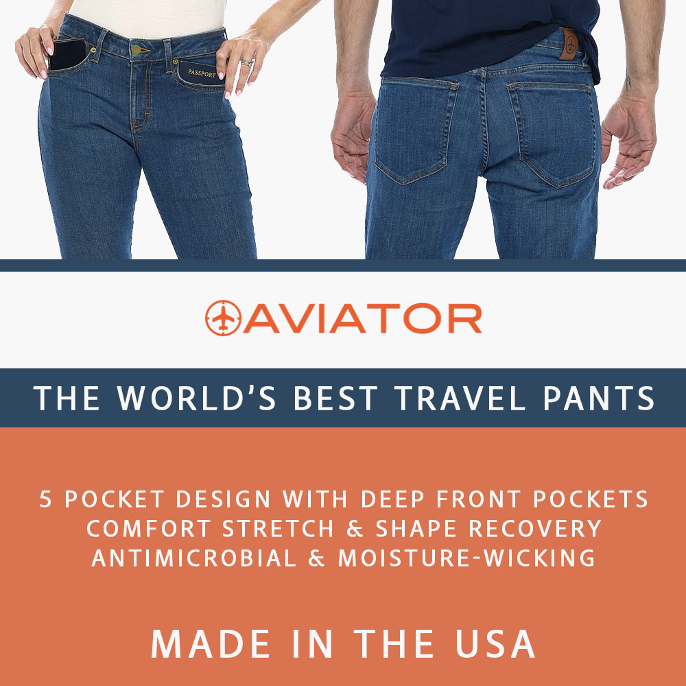 Aviator Travel Jeans & Pants