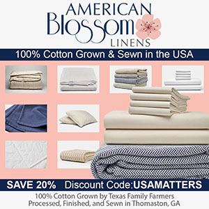 American Blossom Linens Bedding Made in USA