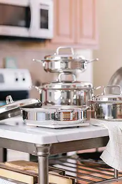 Stainless Steel Clad American-made Aluminum Pots & Pans