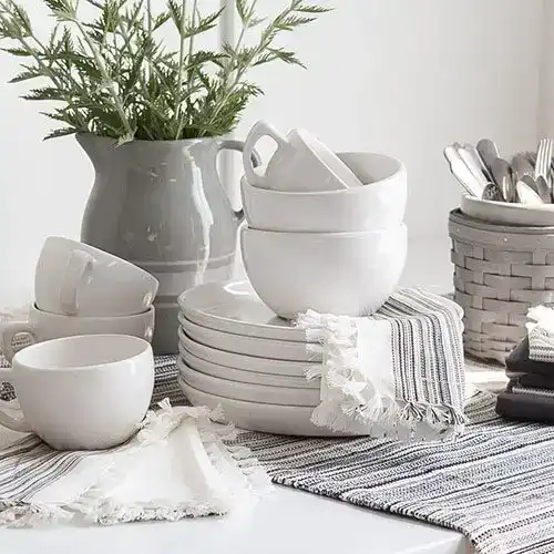 Dresden & Company White Dishes Made in the USA