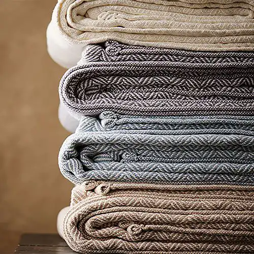 Red Land Cotton Alabama Grown Cotton Bed Blankets Made in USA