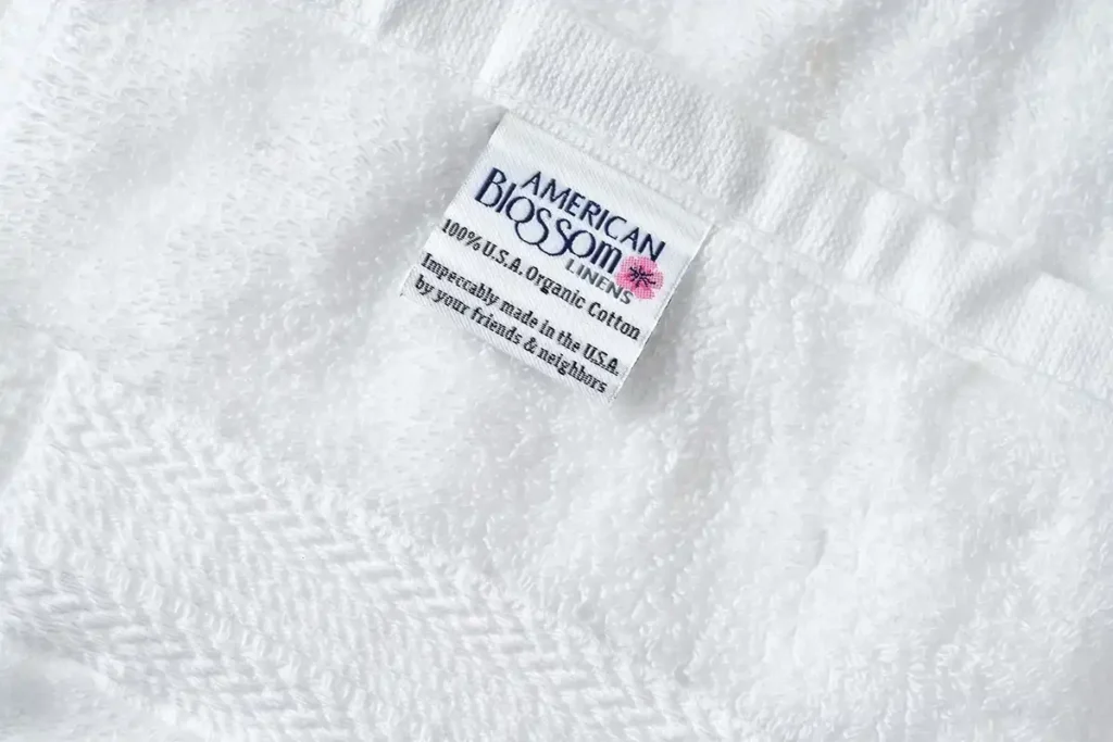 American Blossom Linens 100% Organic Cotton Bath Towels Made in USA