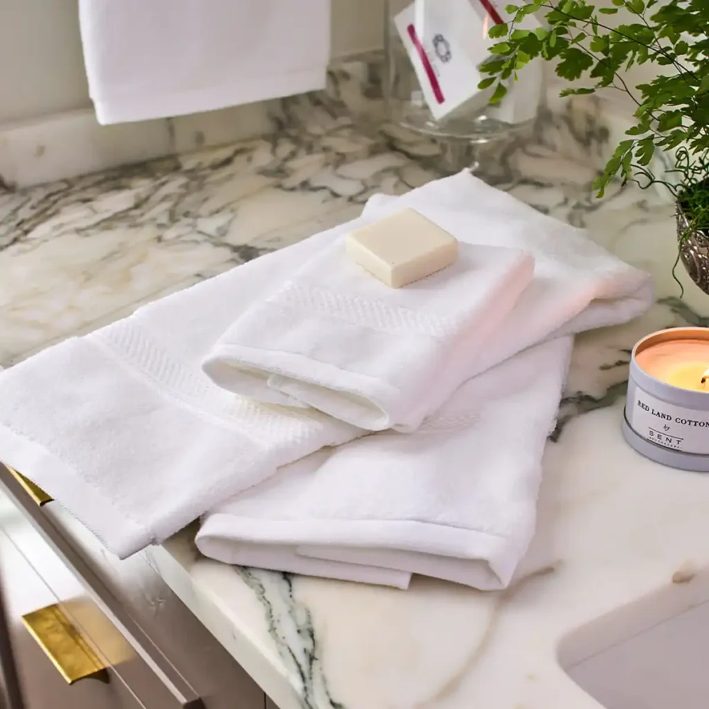 American Blossom Linens Natural Cotton Bath Towels Made in USA
